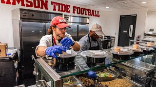 What it Takes to FEED the ALABAMA CRIMSON TIDE  AthlEATS [upl. by Payson]