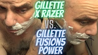 Gillette Labs X Razer Vs Gillette Fusion 5 Power Razor [upl. by Ahsiekahs]