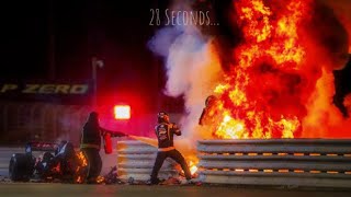 28 Seconds of Romain Grosjeans Death [upl. by Navinod]