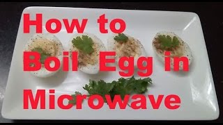 How to Boil Egg in Microwave in hindi  Easy  safe Egg Boiling in microwave  monikazz kitchen [upl. by Latsyc]