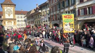 RotseeHusaren Ebikon  Fastnacht Murten 2023  Umzug am Sonntag [upl. by Madelena318]