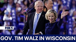 Gov Tim Walz Campaigns in Superior Wisconsin [upl. by Iain]