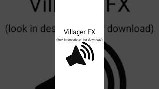 HD  Minecraft Villager Sound Effect [upl. by Favin]