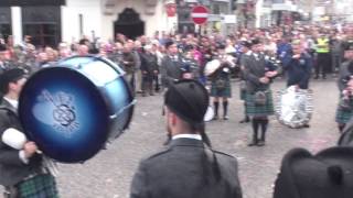 Cowal Games 2014  IDPB Playing down the street [upl. by Ploch]