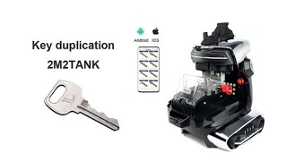 Duplicate Standard Key with 2M2 Tank 2 PRO Key Cutting Machine OBDII365 [upl. by Brunn]