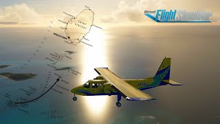 MSFS  Caribbean Ops  BN2Islander  SVG Air  Union Island  Mustique [upl. by Ossy]