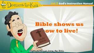 Devotions for kids  Vol 1 Gods instruction manual [upl. by Htebasile]