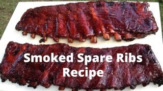 Spare Ribs Recipe  How To Smoke Spare Ribs [upl. by Germana]