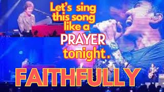 Faithfully  Journey live at Rogers Place  Edmonton Alberta Canada Freedom Tour 2024 [upl. by Mavra957]