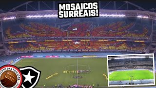 INSANO Mosaico DUPLO da torcida do Botafogo na Libertadores 1408 [upl. by Patman]