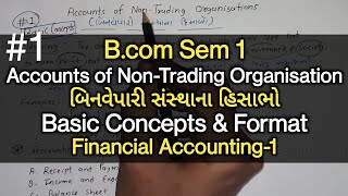 Accounting of Non Trading Organisation NPO  Financial Accounting Bcom 1st year [upl. by Llenwahs464]