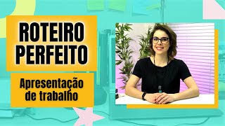 ROTEIRO para APRESENTAÇÃO de trabalho acadêmico  modelo de slides [upl. by Maighdiln]