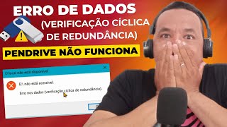 Erro nos dados verificação cíclica de redundância pendrive [upl. by Jackquelin404]