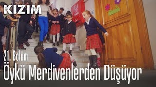 Öykü merdivenlerden düşüyor  Kızım 21 Bölüm [upl. by Eiznil]