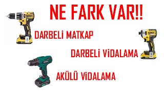 DARBELİ VİDALAMA DARBELİ MATKAP AKÜLÜ VİDALAMA NEDİR [upl. by Lawry]