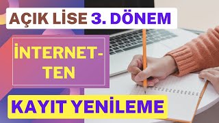 İnternetten Açık Lise Kayıt Yenileme İnternetten Açık Lise Kayıt Yenileme Ücreti Yatırma Adımları [upl. by Mingche982]