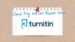 Generate your Plagiarism Report using Turnitin  The Authentic Plagiarism Checker  Gaurav Soin [upl. by Ycniuqed747]