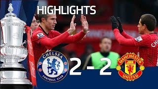 Manchester United vs Chelsea 22 official goals and highlights FA Cup Sixth Round  FATV [upl. by Dyanna350]