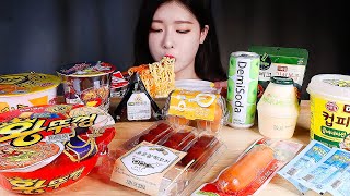 편의점 꿀조합 ❤️ 컵라면 피자 디저트까지 먹방  THE BEST KOREAN CONVENIENCE STORE FOOD MUKBANG 韓国コンビニ料理 Toko Makanan [upl. by Cornell954]