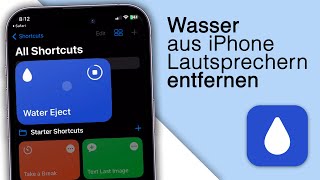 Wasser aus Lautsprecher bekommen iPhone – Kurzbefehl [upl. by Dekeles]