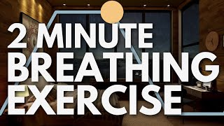 2 Minute Breathing Exercise to Calm Anxiety [upl. by Melnick318]