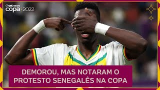 ATACANTE de Senegal PROTESTA na comemoração de gol [upl. by Ohare]