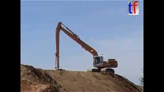 Liebherr R 934B LongReach Ausbau A 8 Leonberg Germany 17042007 [upl. by Westlund]