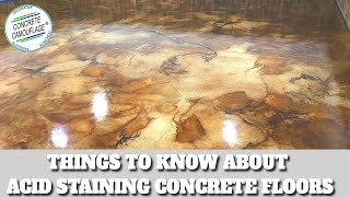 Important Things to Know about Acid Staining Concrete Floors amp Exterior P1  ConcreteCamouflagecom [upl. by Willman]