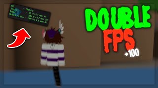 how to DOUBLE your FPS in ROBLOX 2023 [upl. by Bartlett536]