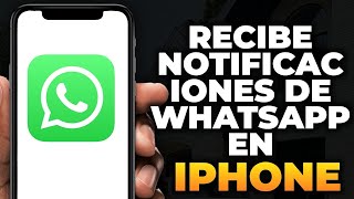 Cómo recibir notificaciones en WhatsApp en iPhone 2024 [upl. by Cornwall]