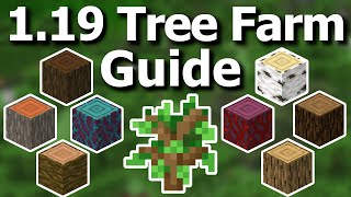 The Ultimate Minecraft 119 Wood  Tree Farming Guide  7 Farms to Grow Trees and Farm Wood [upl. by Lepley355]