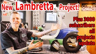 New Lambretta Project Unveiled And 3000 Subscribers update [upl. by Nameerf]