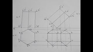 projection of hexagonal prism solid  demonstrated with model  All In One [upl. by Ari475]