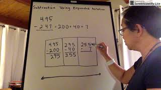 Subtraction Using Expanded Notation [upl. by Osmen548]