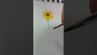 painting flowers fleur sketchbook [upl. by Corotto962]