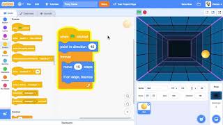 Pong Game with Scratch [upl. by Deerdre]