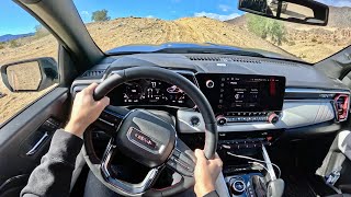 2024 GMC Canyon AT4X AEV Edition  POV Off Road Driving Impressions [upl. by Eibreh]