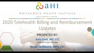 2020 NYS Telehealth Regulatory and Reimbursement Update [upl. by Sanoy]