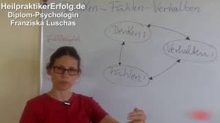 Psychoedukation in der Verhaltenstherapie Zusammenhang zwischen Denken Fühlen und Verhalten [upl. by Nohj]