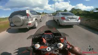 Mobay Biker Riding A Yamaha R6 Jamaica Bike Life 2023 [upl. by Wylma]