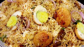 अंडा बिरयानी की यह तरीके को जान कर कहोगे की पहले क्यों नहीं पता था  Super Easy Egg Biryani [upl. by Meil]