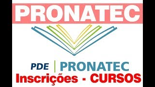 PRONATEC Inscrições em Cursos Gratuitos [upl. by Kcirddehs645]