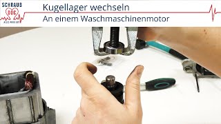 Kugellager wechseln Am Beispiel eines Waschmaschinenmotors [upl. by Lea]