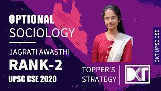 Rank 2 CSE 2020  Jagrati Awasthis Sociology Strategy  जाग्रति अवस्थी की सोशियोलॉजी की स्ट्रटेजी [upl. by Clarhe46]