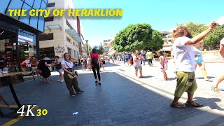 Walking tour in Heraklion the Europes fastest growing tourism destination [upl. by Brinna979]