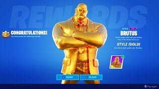 UNLOCKING GOLD BRUTUS in Fortnite SEASON 2 [upl. by Amehsyt436]