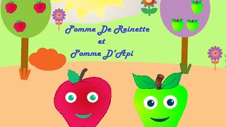 quotPomme de reinette et pomme dapiquot Comptine pour petits et grands [upl. by Alam]