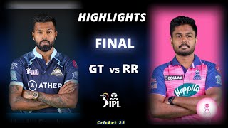 GT vs RR Final IPL 2022 Highlights  GT vs RR Full Match Highlights  Hotstar Cricket 22 [upl. by Marks758]