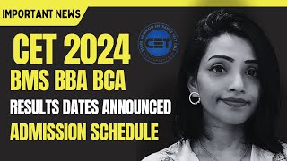 BMS BBA BCA CET 2024 PHASE 2 RESULT DATE CAP ROUND amp MERIT LIST SCHEDULE ANNOUNCED mediamentor [upl. by Etneciv]