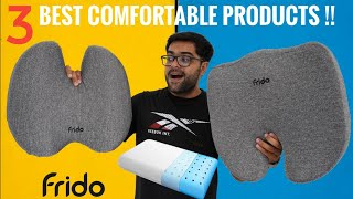 I Tried 3 Best Comfortable Products 🤩🤩 Frido Ultimate Pro Seat Cushion   Sleep Pillow and more 😃😃 [upl. by Bigot10]